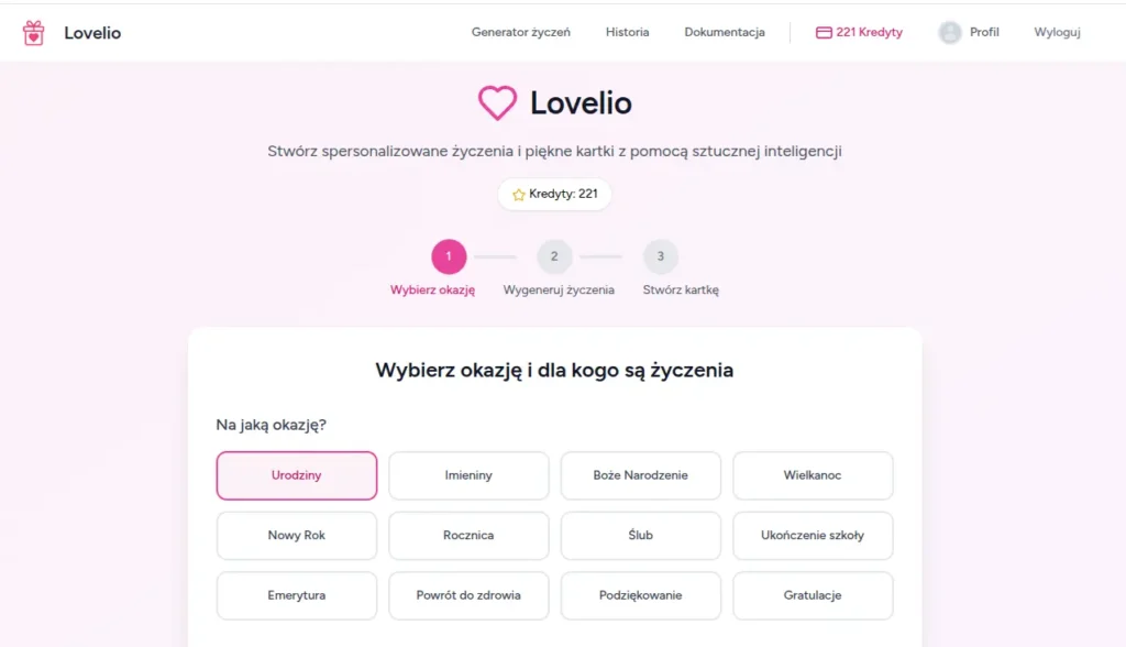 Życzenia urodzinowe za pomocą AI